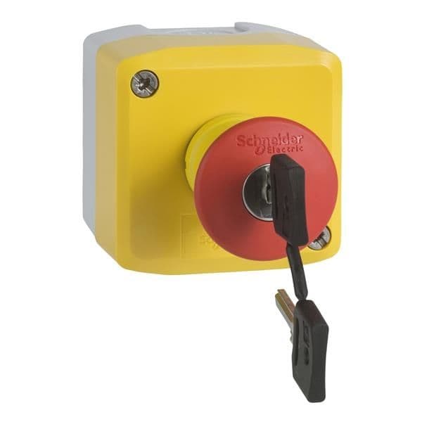 Boîte à boutons XAL-K - fonction arrêt d'urgence - 2 O vue 1