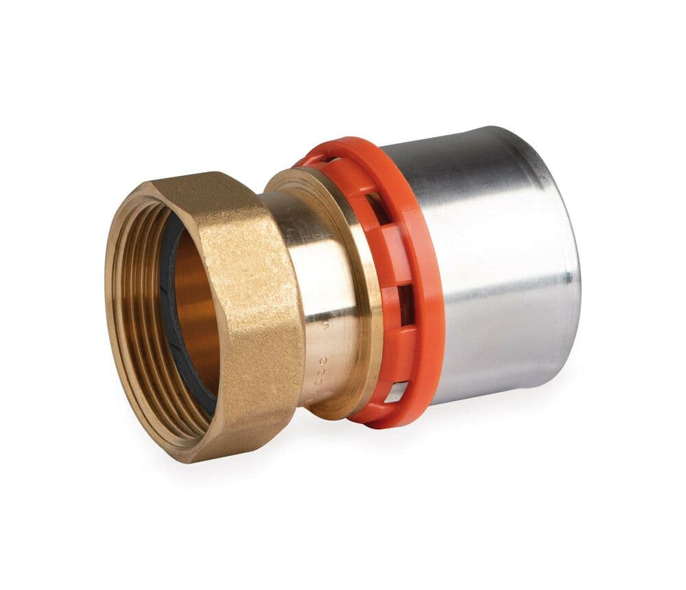 SYSTEMPEX raccord droit tube alu raccord à sertir D F joint 63-2F vue 1
