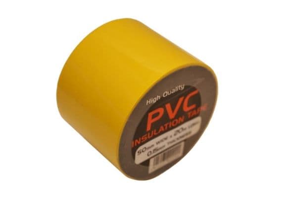 Ruban isolant 0.15mm x 50mm x 20m Jaune vue 1