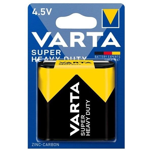 Blister de 1 pile Zinc-carbon Super Heavy Duty Varta 4.5V 3LR12 vue 1