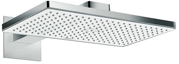 TETE DE DOUCHE+BRAS RAINMAKER SELECT 460 1JET HANSGROHE MURAL BLANC-CHROME vue 1