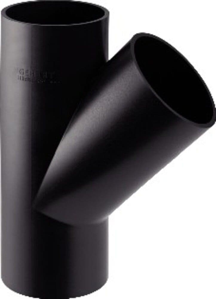 Geberit décharge en PE Té simple 45° 110x40 vue 1