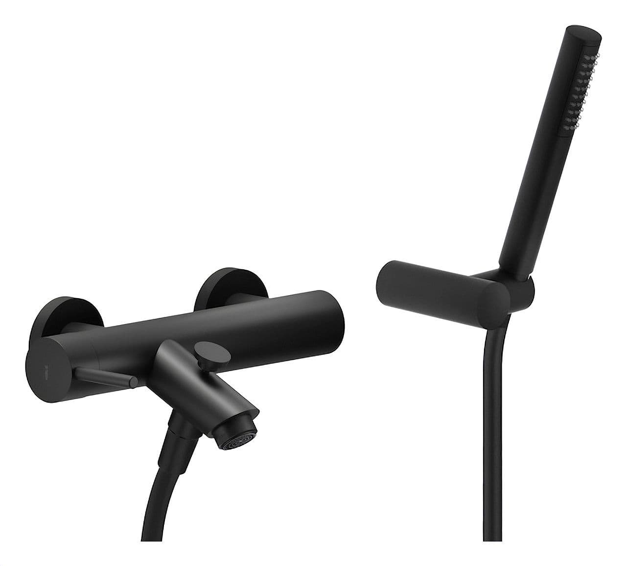 MITIGEUR BAIN LIVE NOBILI COMPLET NOIR MAT vue 1
