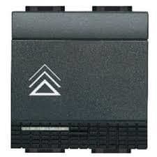 LivingLight - variateur poussoir 60 - 500VA résistif - inductif 2 modules Anthracite vue 1