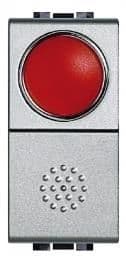 Poussoir Light Tech 10A - 250V - 1 pôle (NO) - voyant Rouge vue 1