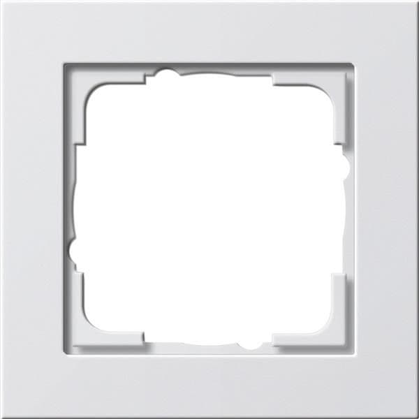 Cadre de finition Gira E2 Blanc satiné vue 1