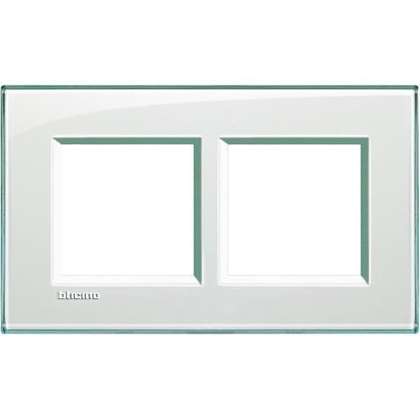 LivingLight - plaque rectangulaire 2 x 2 modules 57mm Aquamarine vue 1