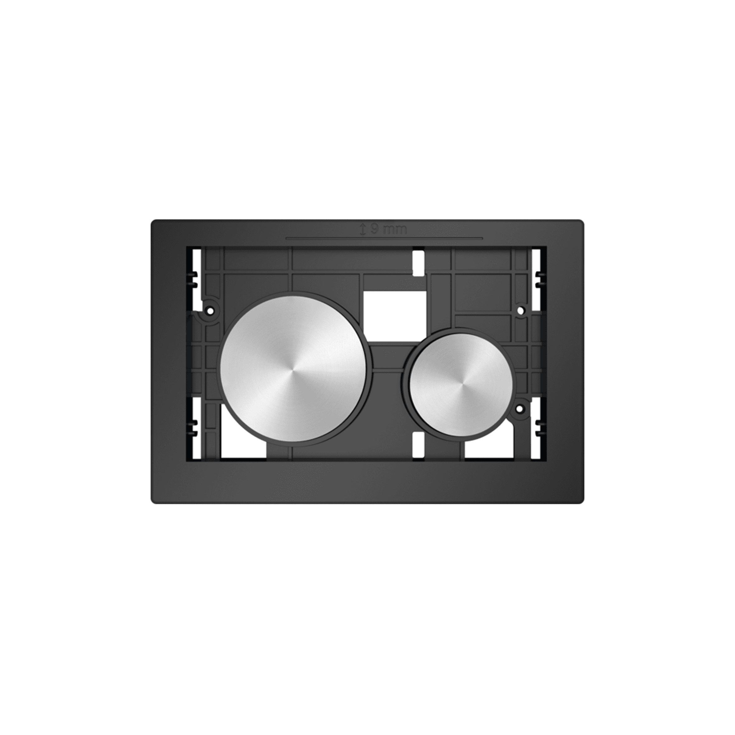 BOUTONS POUR PLAQUE DE DÉCLENCHEMENT TECELOOP, TOUCHES INOX BROSSÉ (AVEC ANTI-TRACE DE DOIGTS) vue 1