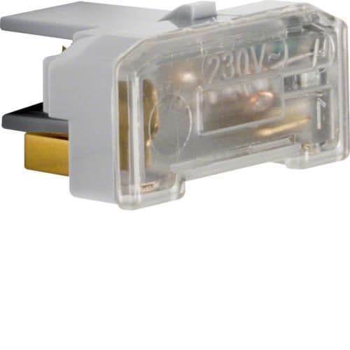 Module lampe néon Berker avec borne n, Gris vue 1