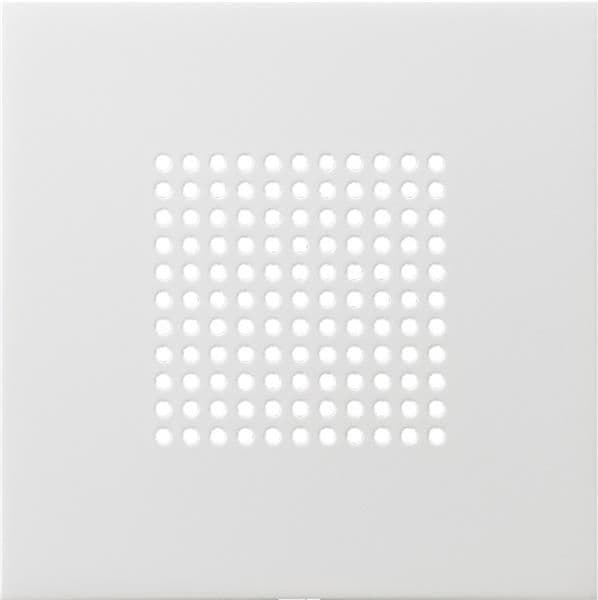 Cache pour haut-parleur Blanc brillant vue 1