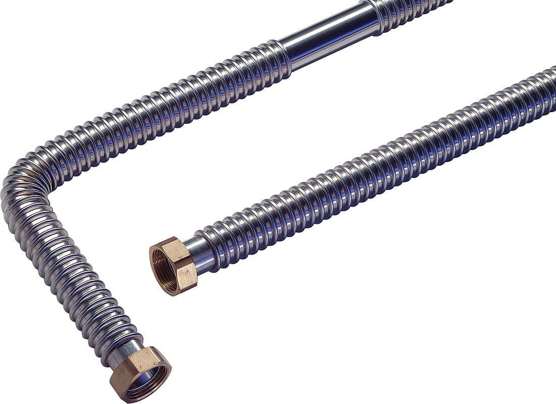 RACC.LAITON FLEXIBLE INOX SAN DN25 4/4"F vue 1