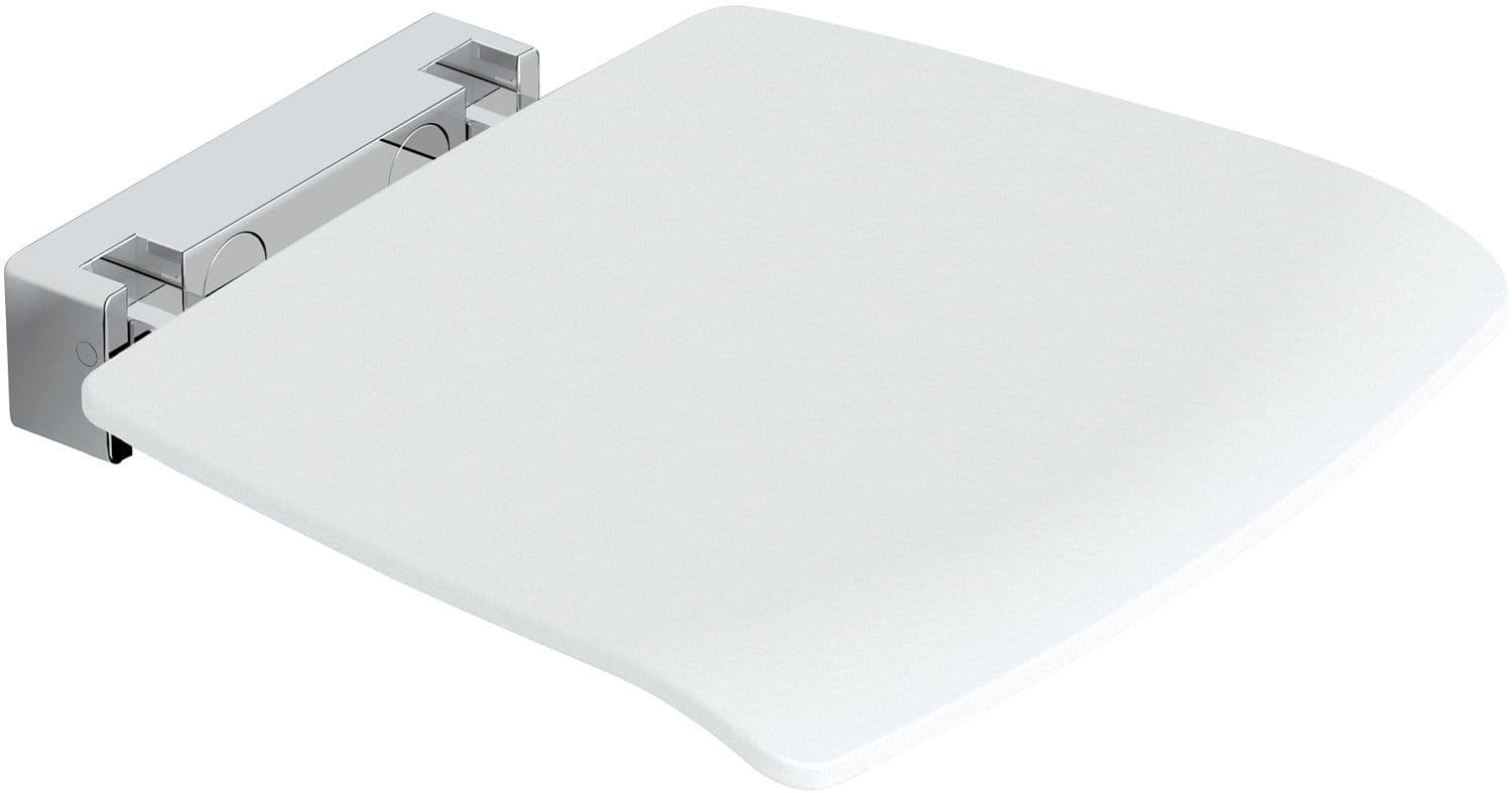 SIEGE RELEVABLE AVEC SET DE FIXATION PASPARTOE BLANC-CHROME vue 1