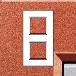 LivingLight - plaque rectangulaire 2 x 2 modules Brique vue 1