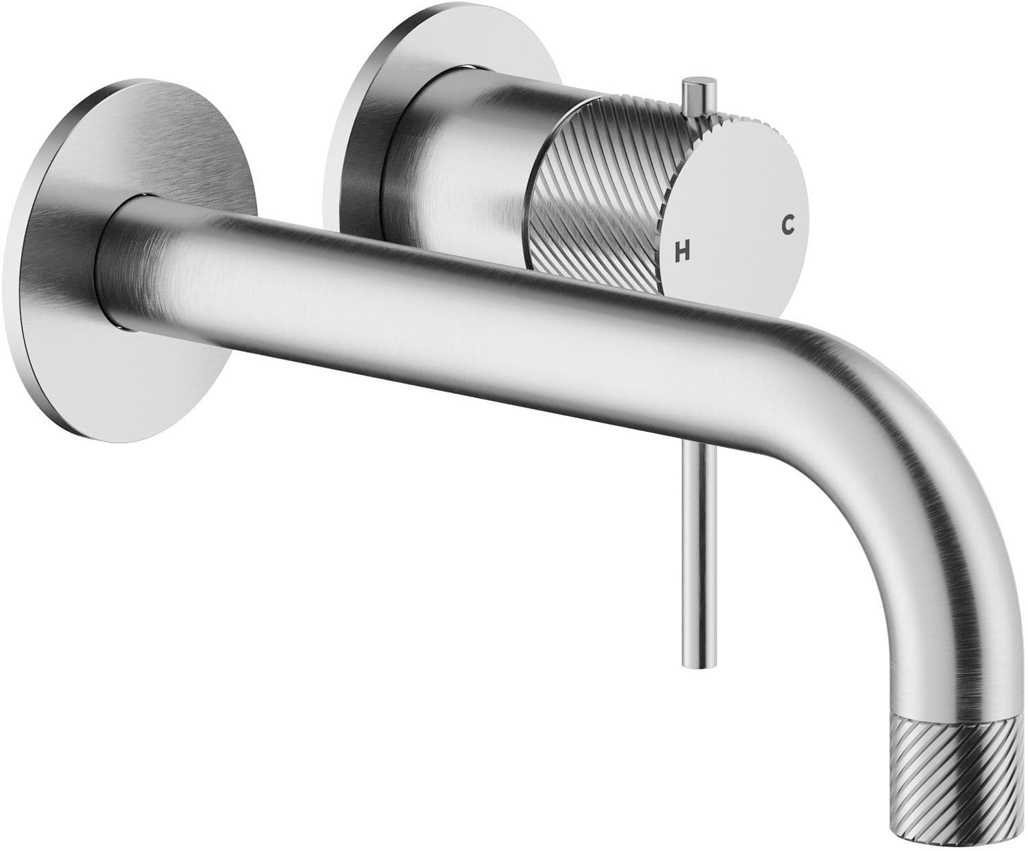 SET DE FINITION MITIGEUR LAVABO RESPIRO NOBILI 200MM INOX vue 1