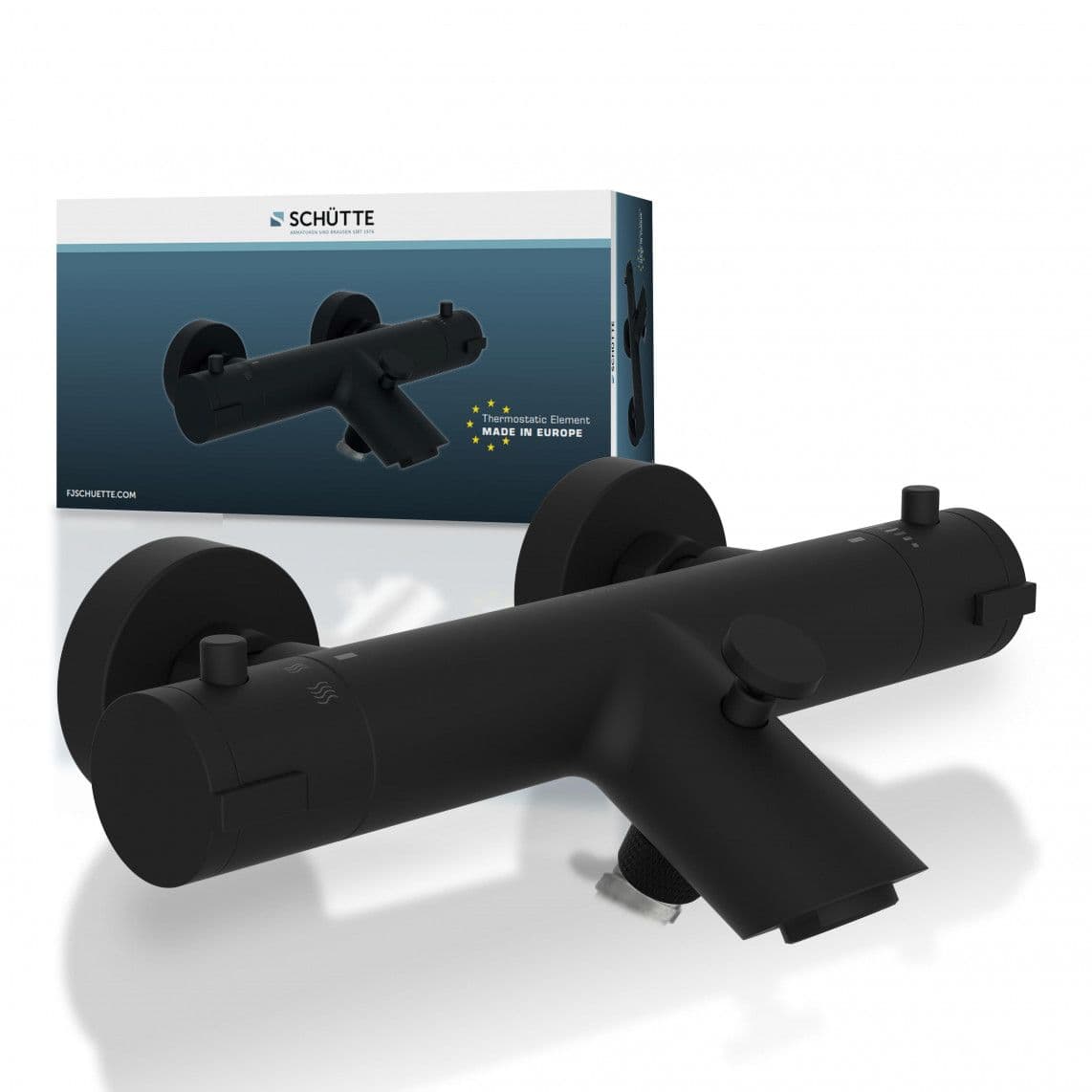 52476 LONDON Mitigeur thermostatique bain/douche, noir mat vue 1