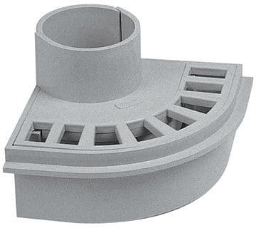PASSAGE BALCON-TERRASSE PVC NICOLL 100MM GRIS vue 1