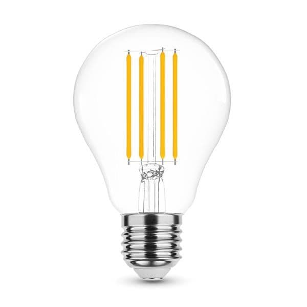 Lampe filament Led A60 - 8W - E27 - 2700K - 360° - 1055lm - dimmable vue 1