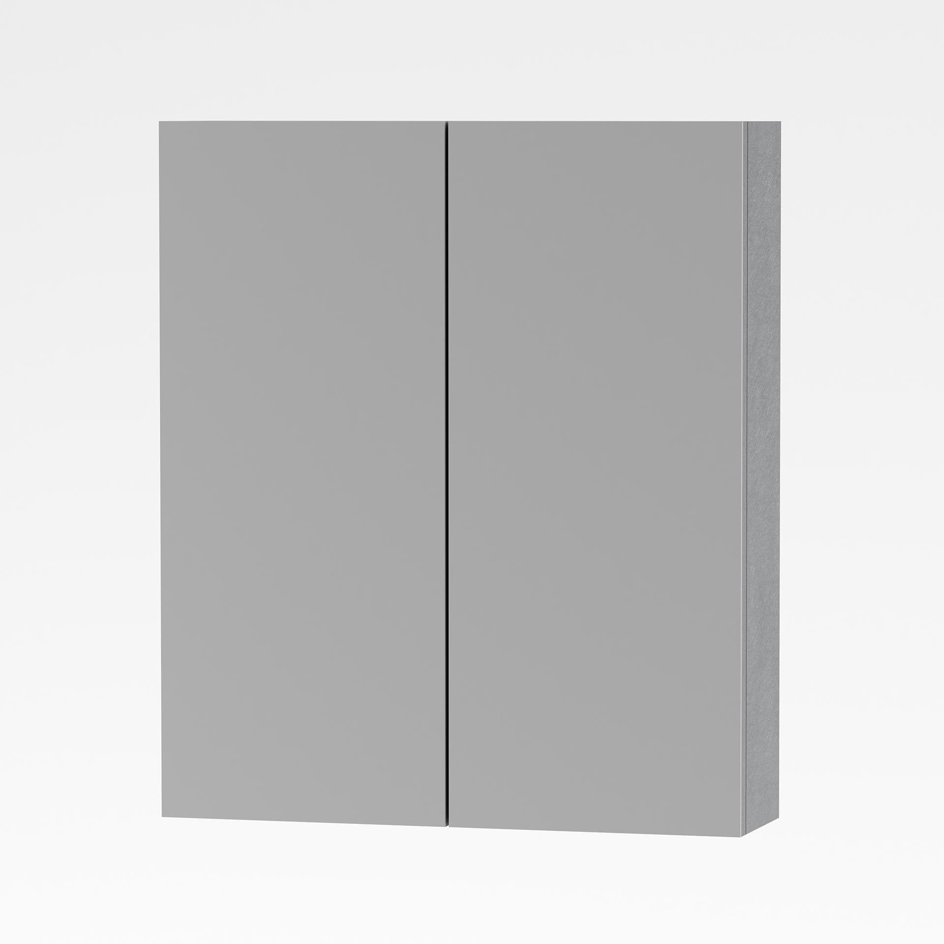 ALONI SALLY ARMOIRE MIROIR, 2 PORTES (60X70CM) - COULEUR ALUMINIUM vue 1