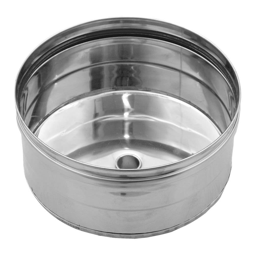 Dinak SW06 061 tampon purge D130 inox 316L 0,6mm sans joint vue 1