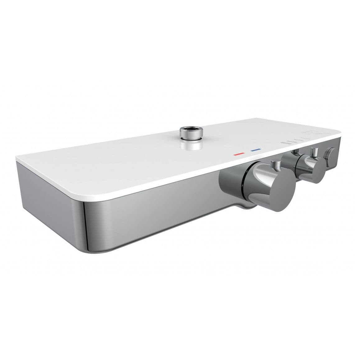 01699 Support de thermostat, blanc, par ex. pour 60530 vue 1