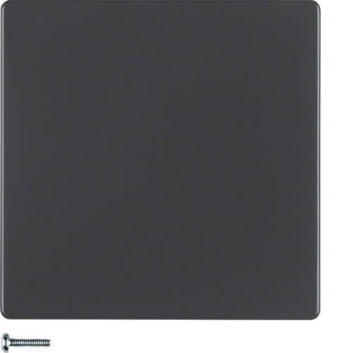 Touche pour variateur électronique universel simple Berker Q.1 / Q.3 Anthracite Velours vue 1
