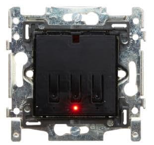 Interrupteur 1 ou 2 boutons Niko RGB sans ensemble de finition vue 1
