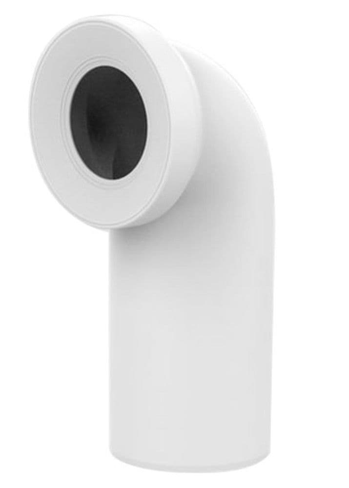 Nicoll Coude WC universel 90° D 110 mm L 230 mm PP blanc vue 1