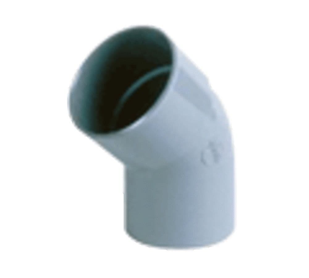 Nicoll raccord à coller PVC coude 45° MF D 75 gris vue 1