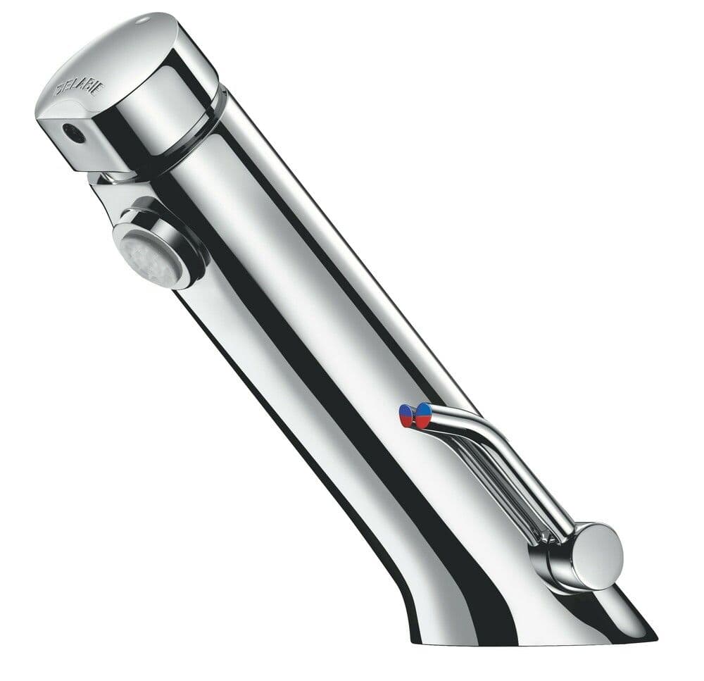 Delabie TEMPOSOFT MIX 2 mitigeur lavabo F3/8" 7 sec LH vue 1