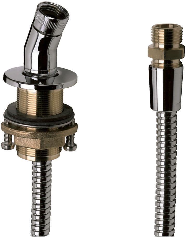 PASSAGE FLEXIBLE BORD DE BAIN HANSGROHE CHROME vue 1