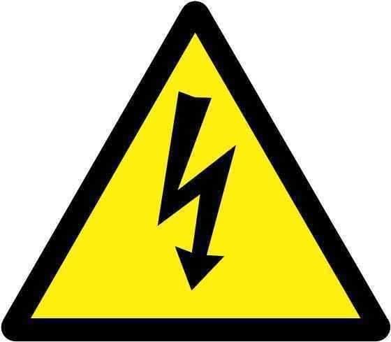 Autocollant danger électrique 100 x 100mm vue 1