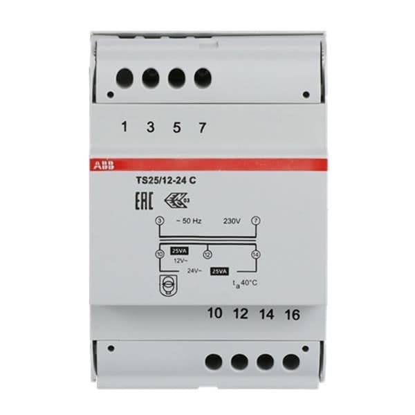 Transformateur de sécurité, TS, 25VA, 12 - 24V vue 1