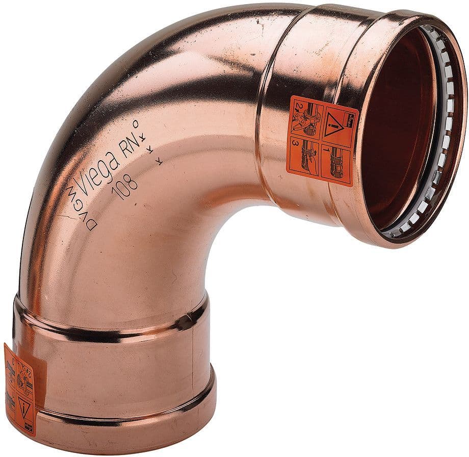 COUDE 90°FF 88,9MM XL PROFIPRESS VIEGA vue 1