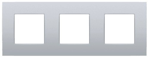 Plaque de recouvrement triple, entraxe de 71 mm, couleur Niko Intense sterling coated vue 1