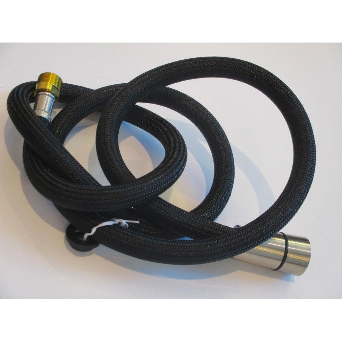 02340 Flexible de douche à vaisselle, aspect noir/inox, écrou conique long, 120 cm vue 1