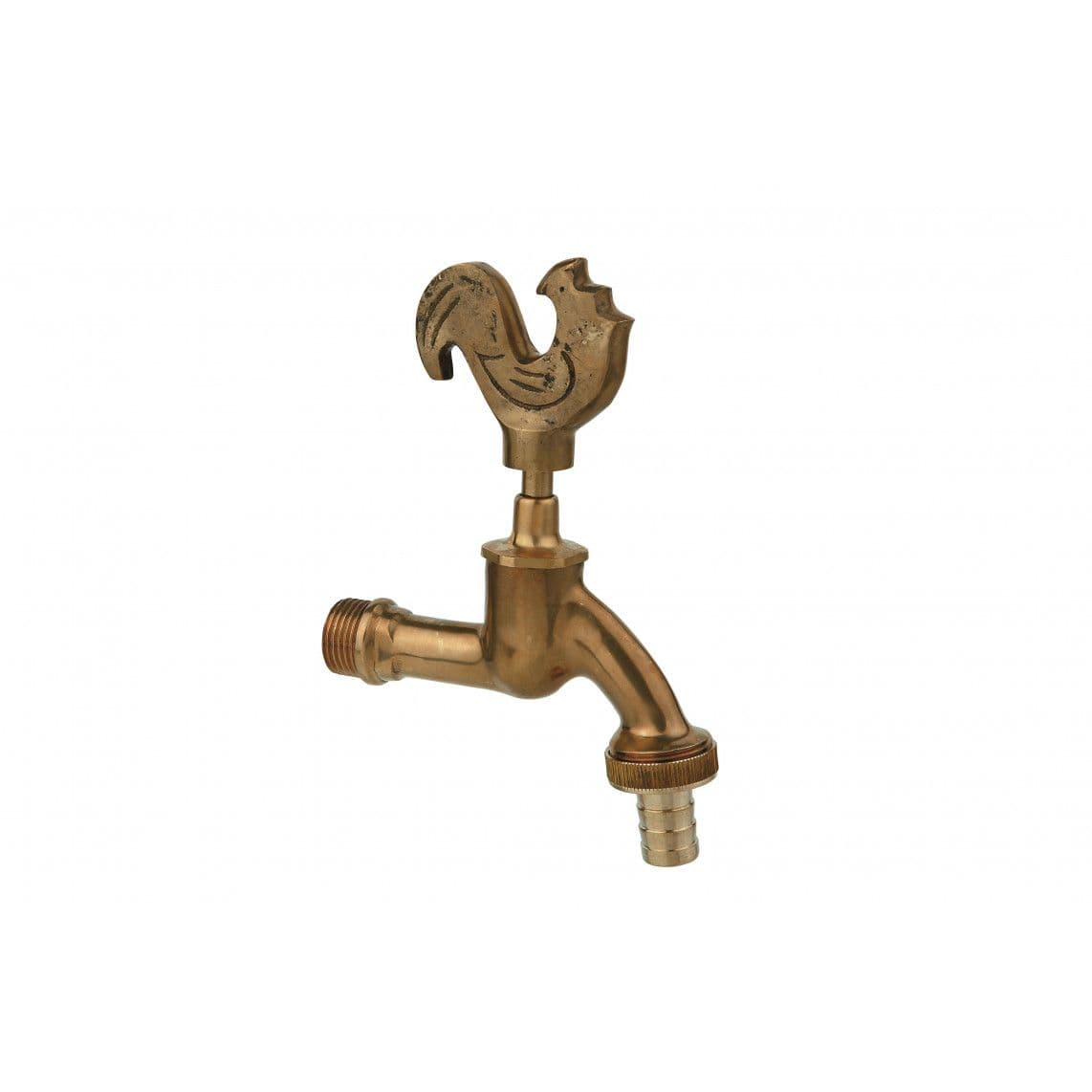 986187348 LT robinet de service Poignée de coq, Blank poli, 1/2" M x 3/4" M x 1/2"T vue 1