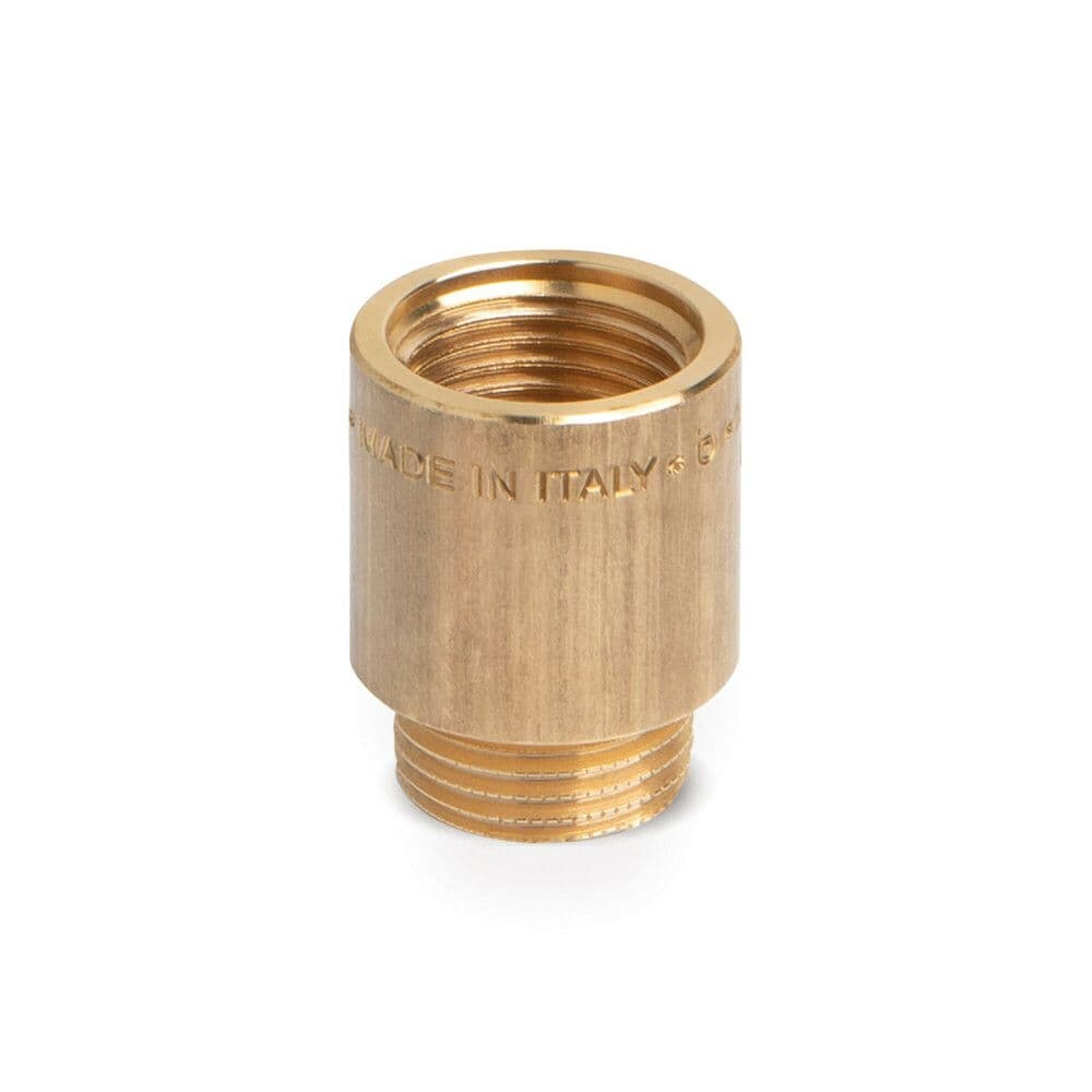 rallongement laiton 1/2"MF 80 mm vue 1