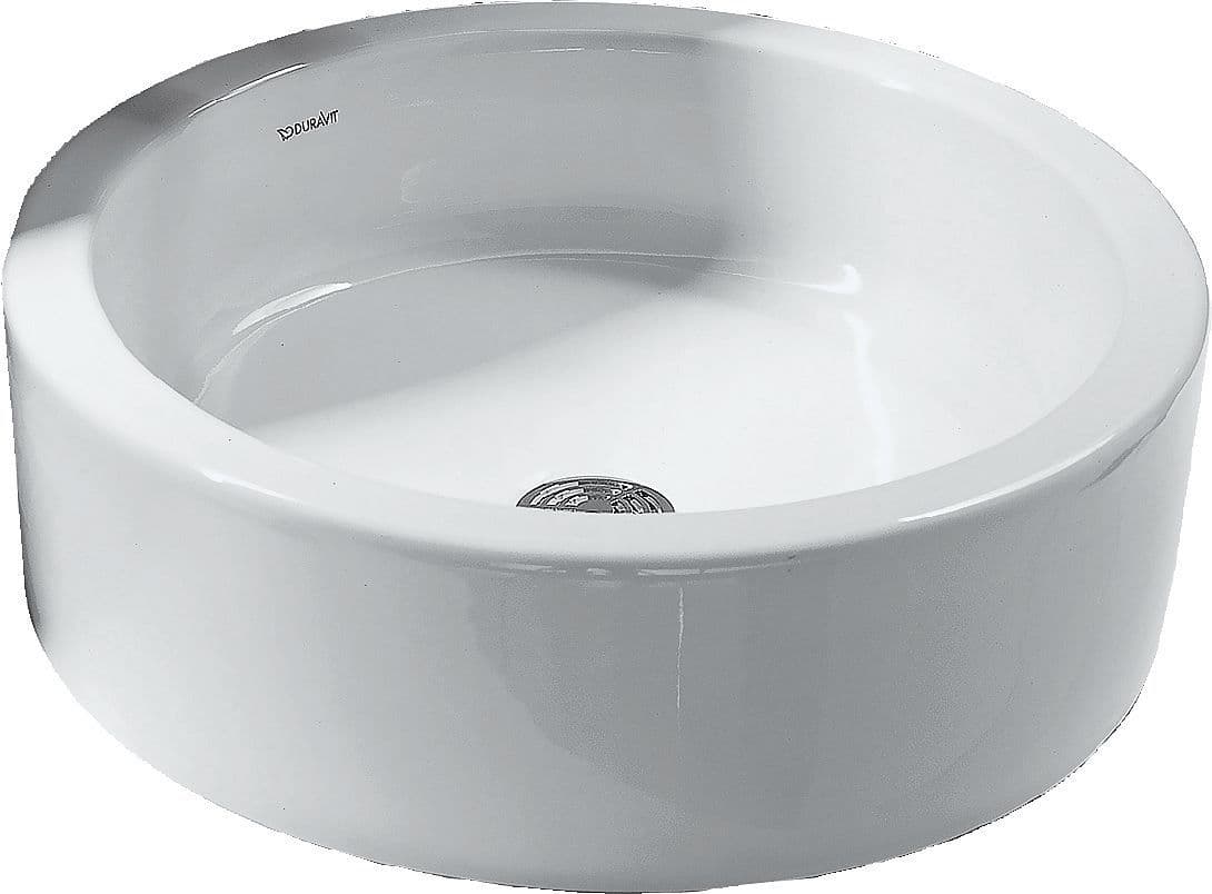 VASQUE A POSER STARCK I DURAVIT DIAMETRE 460MM SANS PLAGE ROBINET/TROP-PLEIN BLANC vue 1