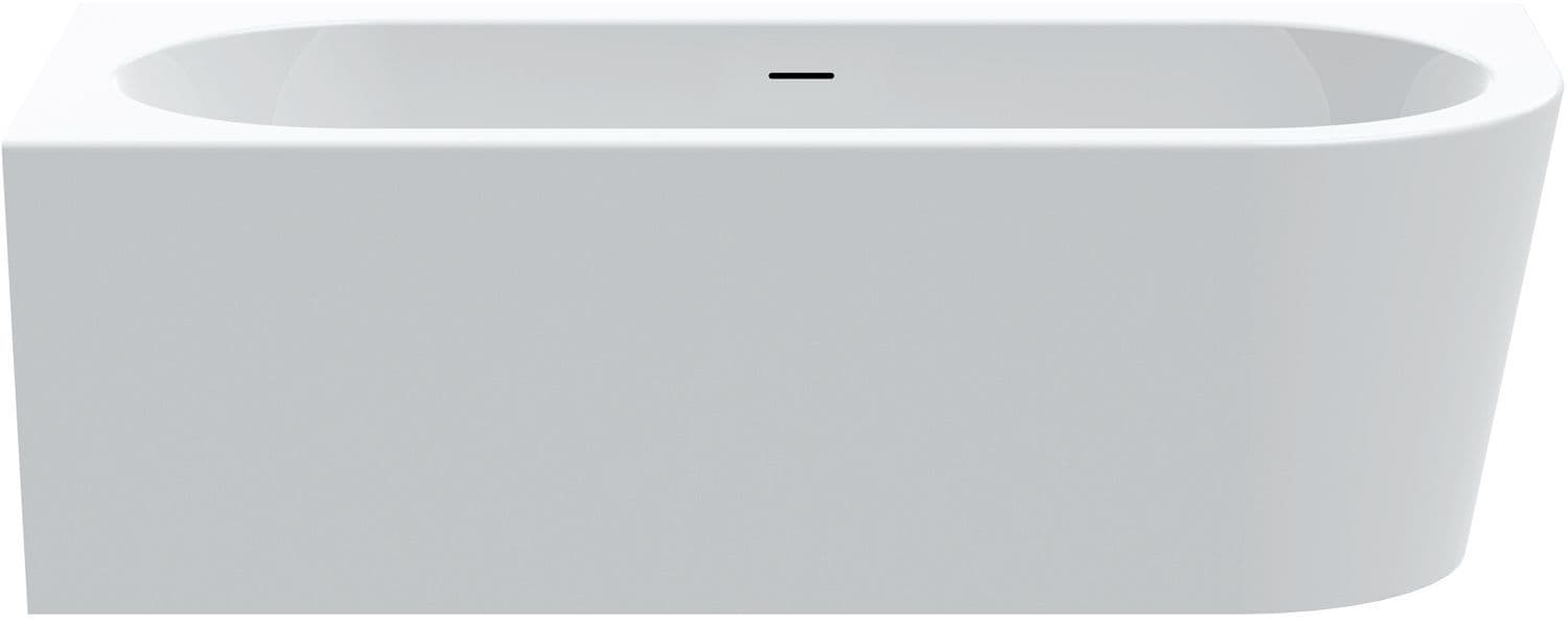 BAIGNOIRE POOL CORNER GAUCHE ACRYL 180-80 BLANC MAT+SET DE FINITON VIDAGE BLANC MAT vue 1