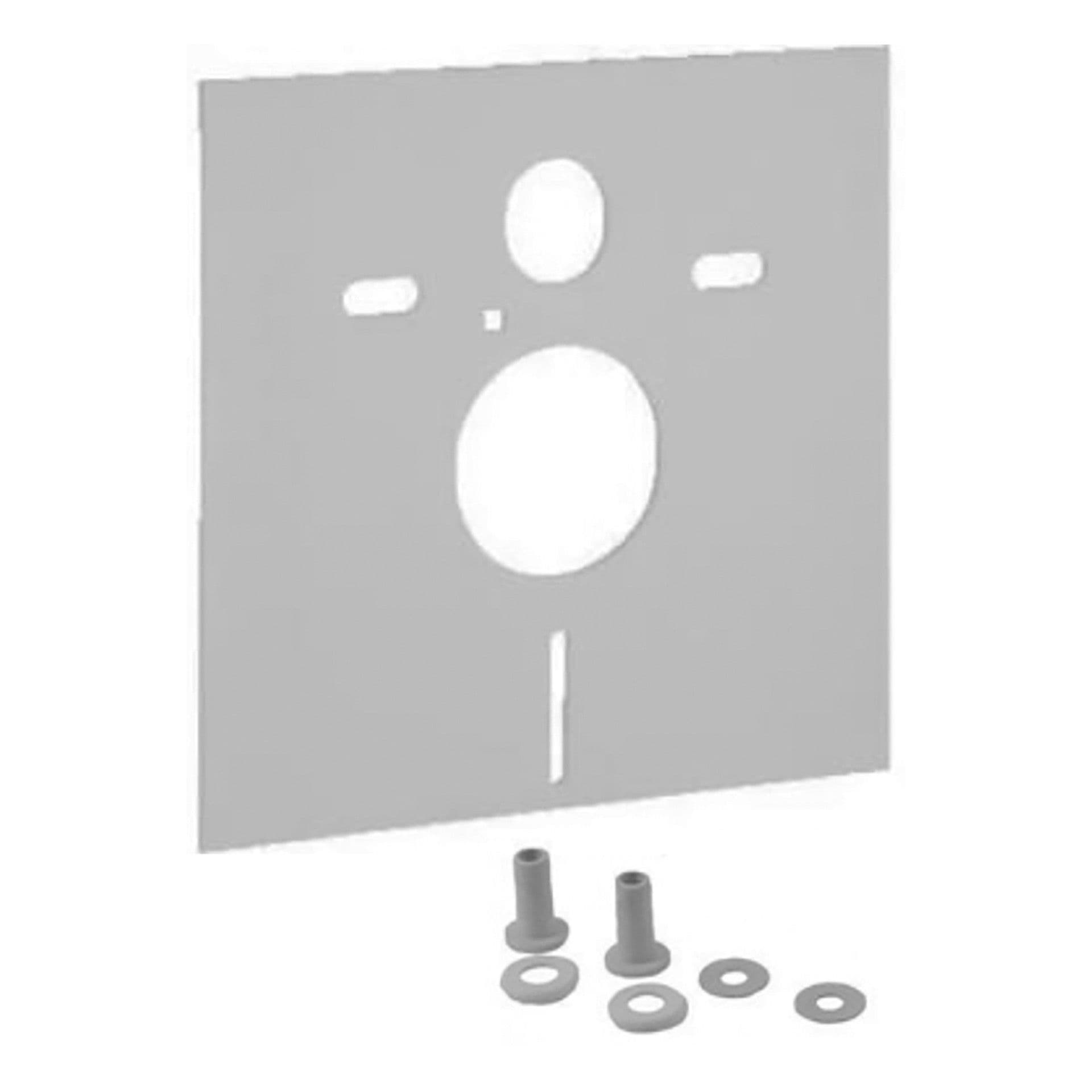 KIT D'ISOLATION AQOUSTIQUE POUR WC SUSPENDU ET BIDET - UNIVERSEL - 390X426X4MM - BLANC vue 1