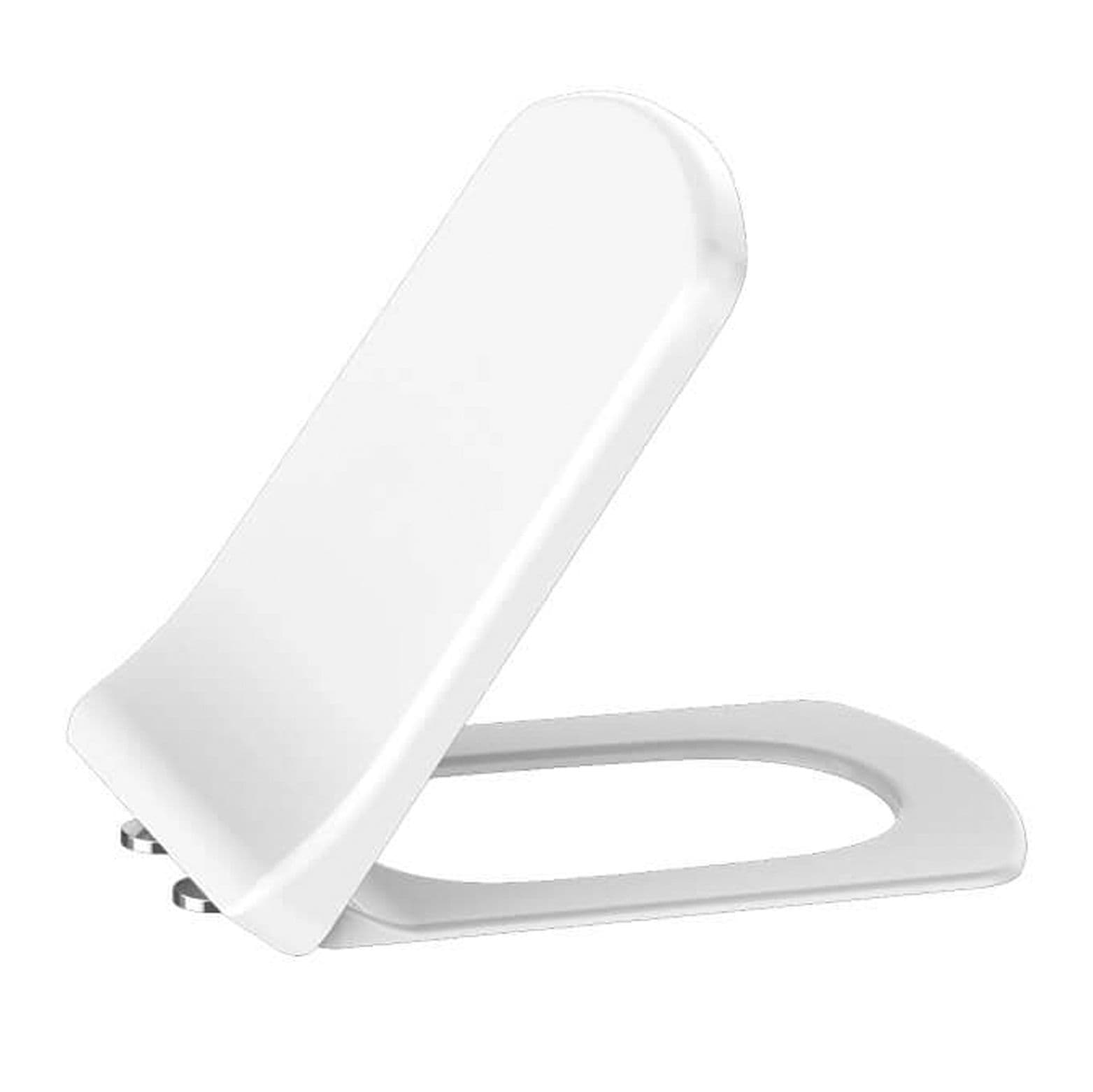 CREAVIT LARA ABATTANT WC - MODÈLE D - FREIN DE CHUTE - DÉCLIPSABLE - DUROPLAST - CHARNIÈRES EN INOX - BLANC BRILLANT vue 1