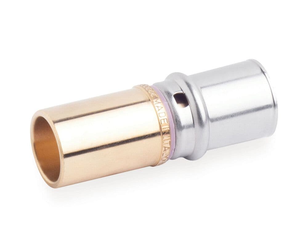SYSTEMPEX raccord droit tube alu raccord à serrer/sertir/souder 16 15 vue 1