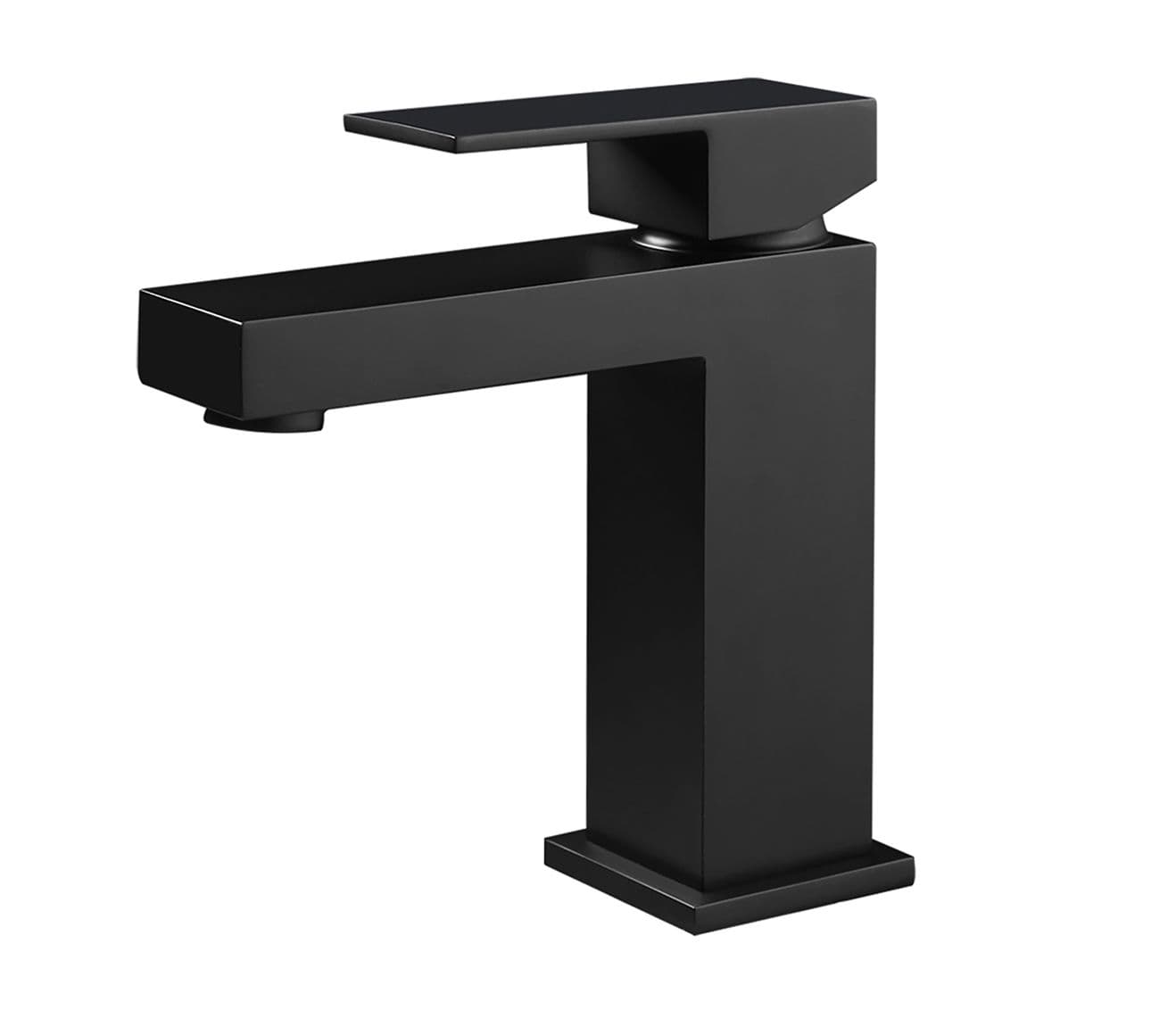 ALONI CHAN MITIGEUR DE LAVABO CARRÃ‰ - NOIR MAT vue 1