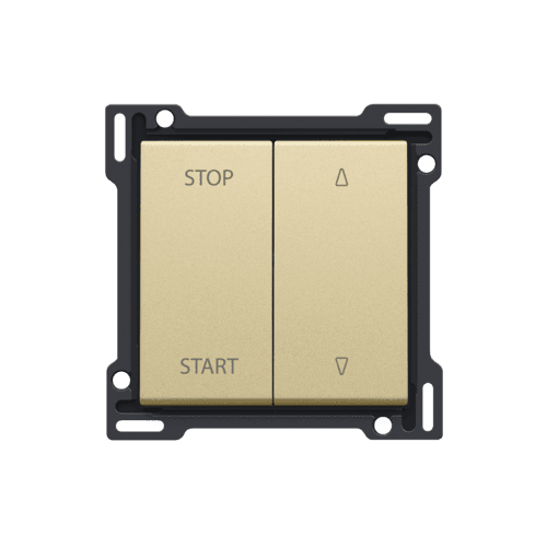 Set de finition pour interrupteur pour volets à verrouillage électrique, couleur gold coated vue 1