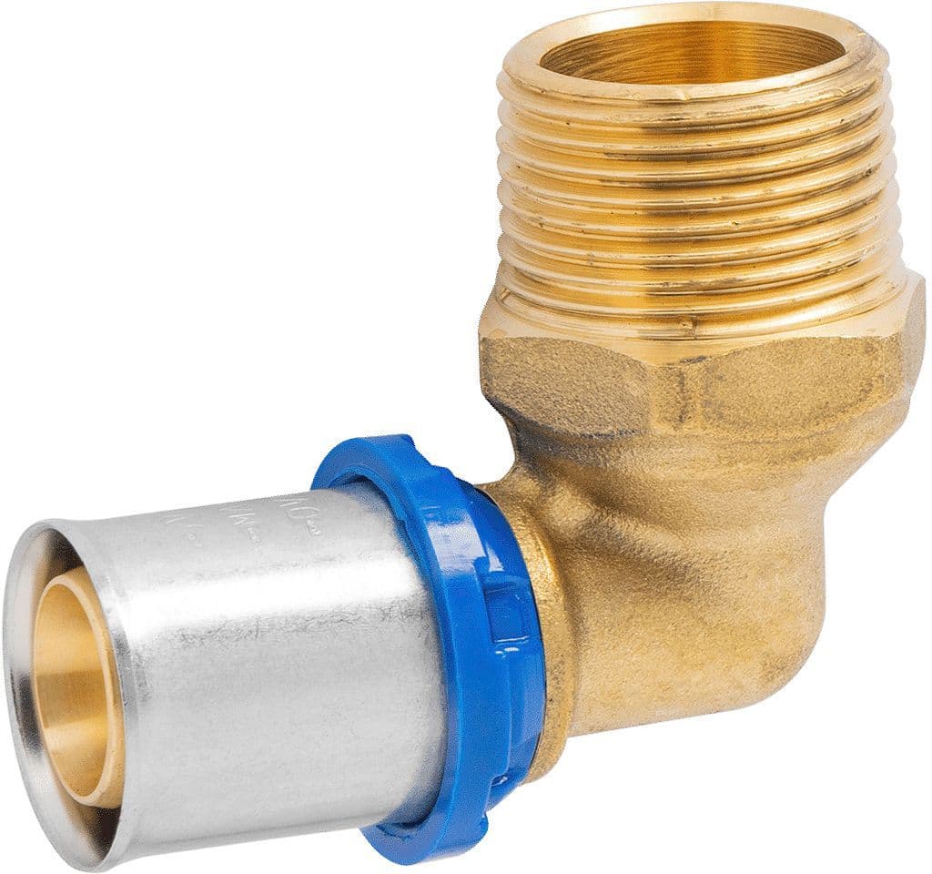COUDE 90° 26MM-3/4"M ALUPEX vue 1