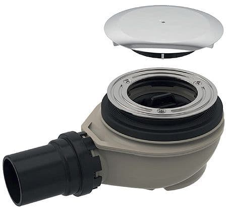 SIPHON POUR DOUCHE UNIFLEX GEBERIT 8CM-90MM-30l/m CHROME vue 1
