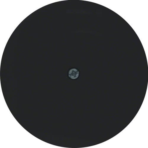 Enjoliveur pour sortie de câble Berker R.1 / R.3 / R.Classic Noir, brillant vue 1