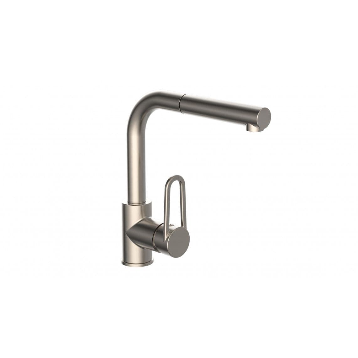 26238 DESIGN RING Mitigeur évier, acier inoxydable, avec douchette à rincer extractible vue 1