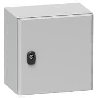 Armoire Spacial S3D hauteur 400 largeur 300 profondeur 200mm avec une porte pleine et plaque de mont vue 1