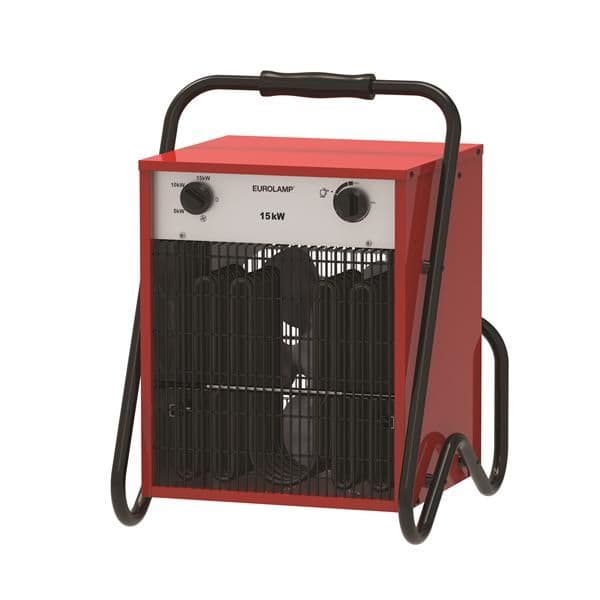 Aérotherme à usage industriel avec thermostat réglable 5.000 - 10.000 - 15.000W IP24 vue 1